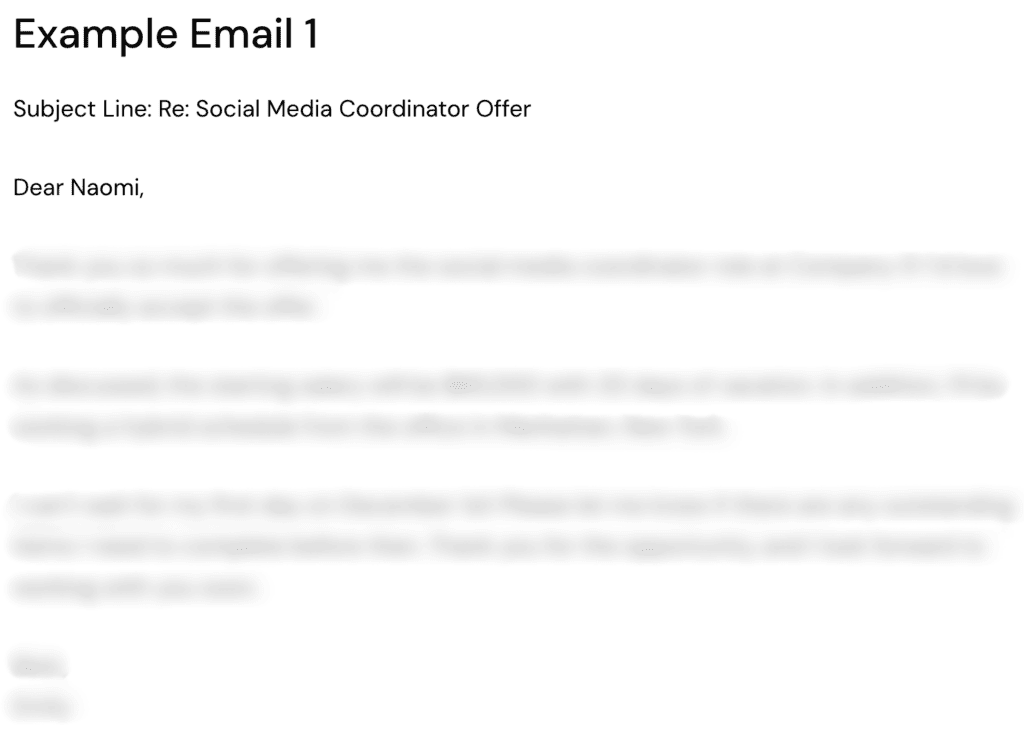 Email to Accept Job Offer Sample: Crafting the Perfect Response